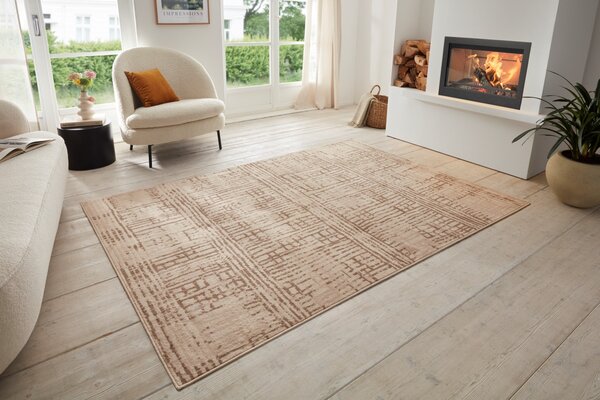 Hanse Home, Kusový koberec Terrain 105603 Sole Cream Brown, 120x170, hnědá, ložnice
