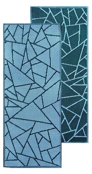 Koberec Hallie, 68x125,5 cm, modrá