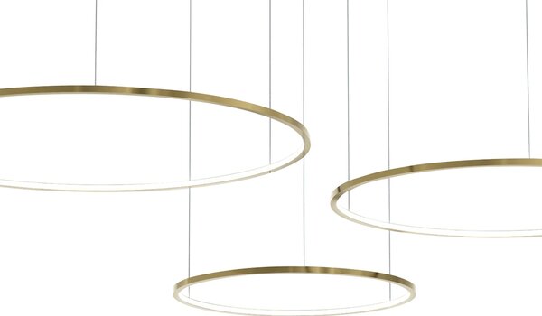 Závěsné LED svítidlo Saturno, 3x LED 100w, 4000k, g