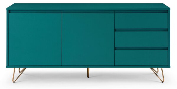 ŠIROKÁ KOMODA, modrá, 150/70/40 cm Livetastic - Online Only komody, Online Only