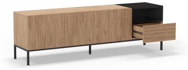 TV stolek v přírodní barvě 180x55 cm Cailin – Marckeric