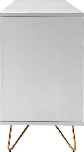 ŠIROKÁ KOMODA, bílá, 150/70/40 cm Livetastic - Online Only komody, Online Only
