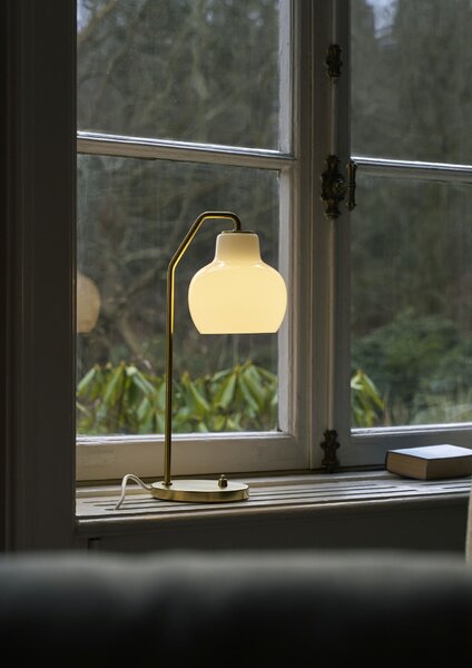 Stolní lampa VL Ring Crown Glossy White Opal Glass