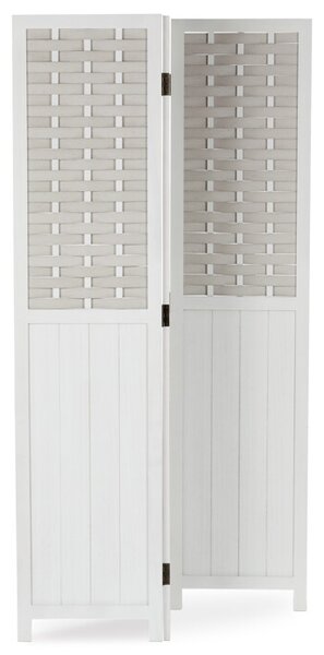 Elegantní bílý paraván LIVARO z masivu pro moderní interiéry