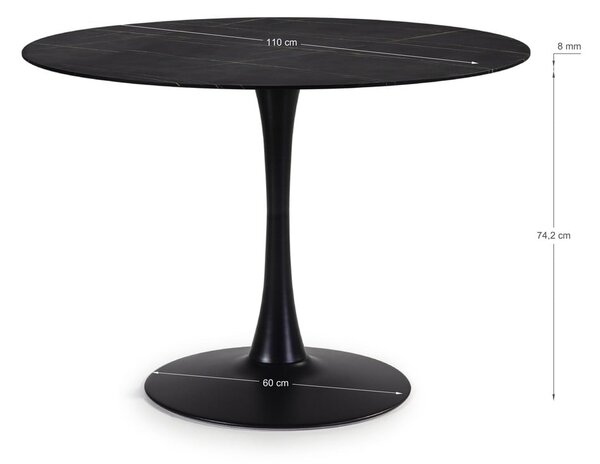Kulatý jídelní stůl ø 110 cm Ada – Marckeric