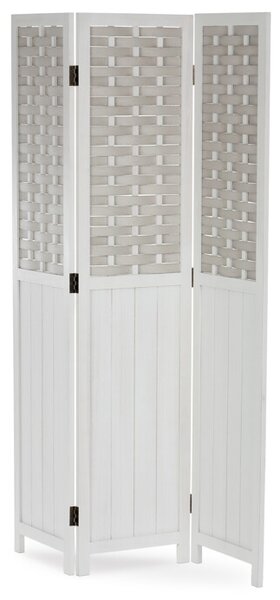 Elegantní bílý paraván LIVARO z masivu pro moderní interiéry