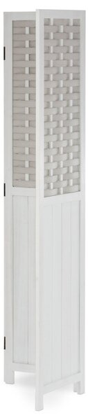 Elegantní bílý paraván LIVARO z masivu pro moderní interiéry