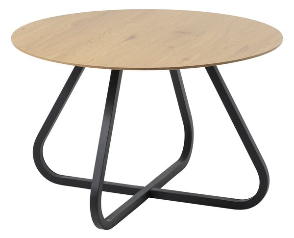 Kulatý jídelní stůl s deskou v dubovém dekoru v přírodní barvě ø 120 cm Cesura – Unique Furniture