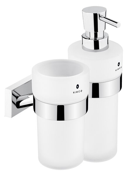 Nimco Keira nástěnný držák dávkovače a sklenky KE 2205831W-T-26