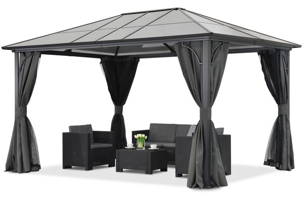 Moderní zahradní altán Santiago 3x4m Garden Point antracyt