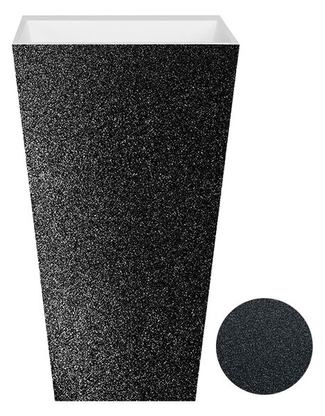 Volně stojící umyvadlo z litého mramoru Vera Glam G UM VS (50x42x85 cm) - Besco #UMD-V-WOG
