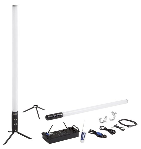 FAN LED-SHOW-TUBE 8ks LED SHOW nabíjecí svítidlo RGBW+UV Wi‑Fi Smart Tuya DMX 512 IP65 - FANEUROPE
