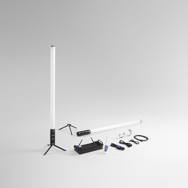 FAN LED-SHOW-TUBE 8ks LED SHOW nabíjecí svítidlo RGBW+UV Wi‑Fi Smart Tuya DMX 512 IP65 - FANEUROPE
