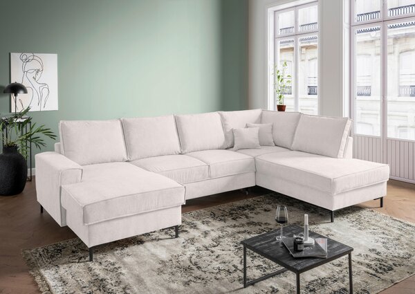 SEDACÍ SOUPRAVA, textil, béžová MID.YOU - Sedací soupravy, Online Only