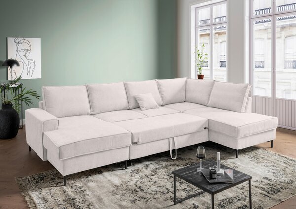 SEDACÍ SOUPRAVA, textil, béžová MID.YOU - Sedací soupravy, Online Only