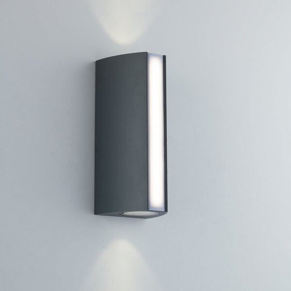 FAN LED-W-RAY ANT Venkovní nástěnné svítidlo LED RAY antracit hliník 14W 1490 lm CCT IP54 20x8,5x7,8 cm - FANEUROPE