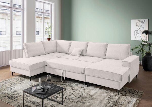 SEDACÍ SOUPRAVA, textil, béžová MID.YOU - Sedací soupravy, Online Only