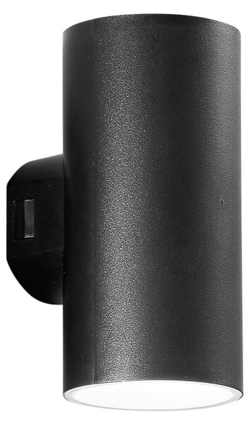 FAN LED-W-POLO-R2-NER Venkovní nástěnné svítidlo LED POLO polykarbonát černá 2x8W 1960 lm CCT IP65 16,2x7,8x9,9 cm - FANEUROPE