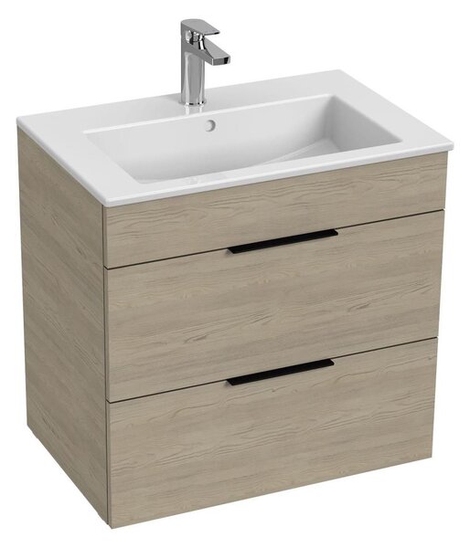 JIKA H4536021765141 - Koupelnová skříňka s umyvadlem CUBE 60,7x65 cm jasan