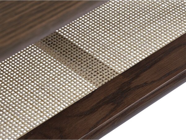 Hnědý konferenční stolek s deskou v dubovém dekoru 60x120 cm Barrali – Unique Furniture