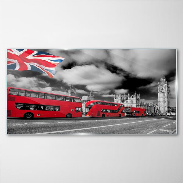 Obraz na skle Obraz na skle Silniční londýnský autobus