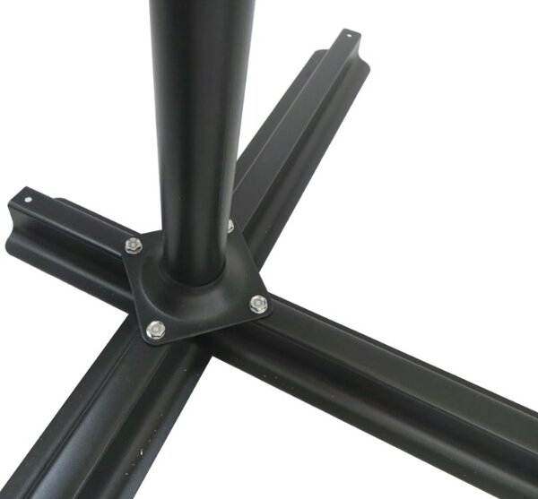 Závěsný slunečník s LED solárním osvětlením BestBerg BBHU-12 / 300 cm / zelená
