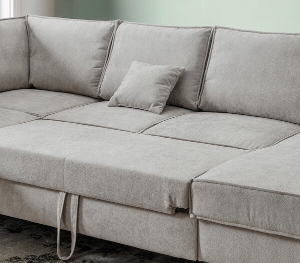 SEDACÍ SOUPRAVA, textil, barvy stříbra MID.YOU - Sedací soupravy, Online Only