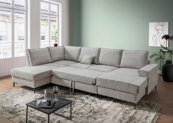 SEDACÍ SOUPRAVA, textil, barvy stříbra MID.YOU - Sedací soupravy, Online Only