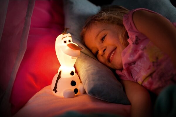 Philips 71768/08/16 -LED Dětská lampa DISNEY FROZEN OLAF LED/0,3W/2xAAA sněhulák
