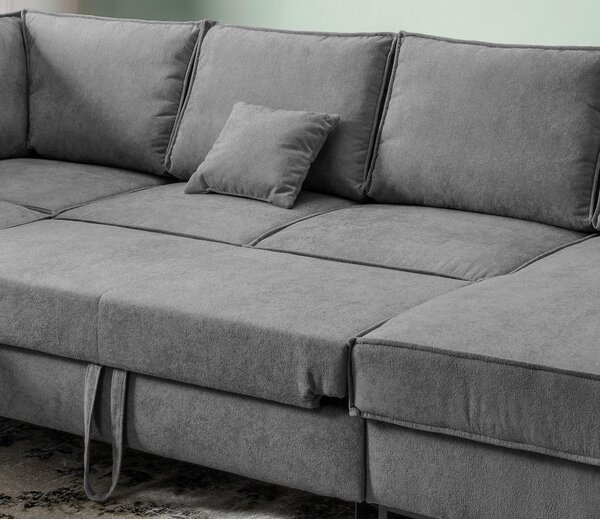 SEDACÍ SOUPRAVA, textil, antracitová MID.YOU - Sedací soupravy, Online Only