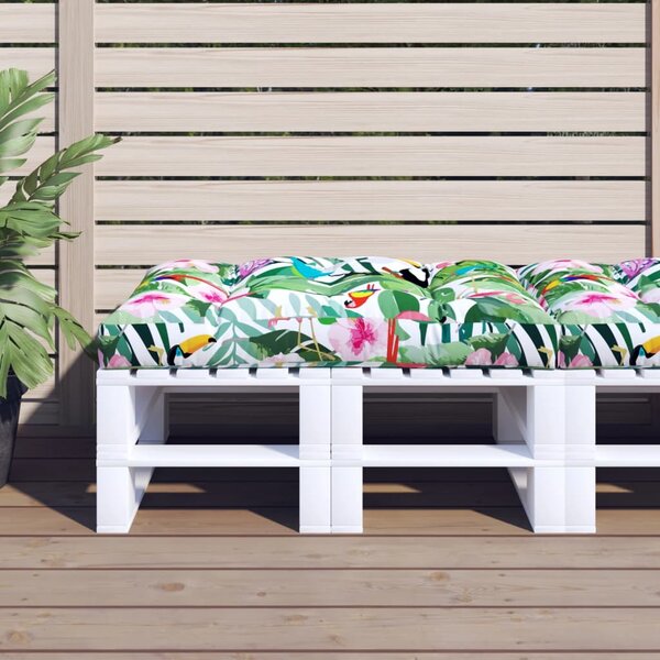 Poduška na palety vícebarevná 120 x 80 x 12 cm textil