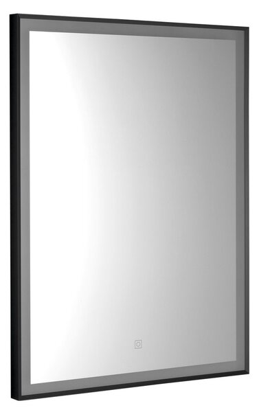 Aqualine Aqualine, CORNA zrcadlo s LED osvětlením 60x80cm, dotykový senzor, stmívatelné, černá mat, CN060