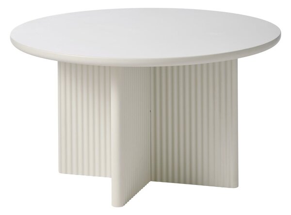 Světle šedý kulatý konferenční stolek ø 80 cm Palma – Unique Furniture