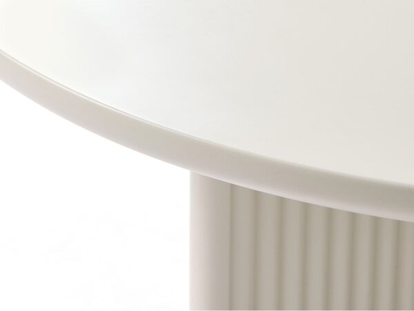 Světle šedý kulatý konferenční stolek ø 80 cm Palma – Unique Furniture