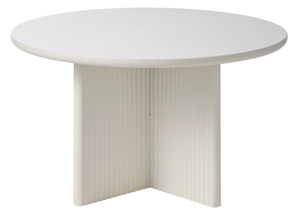 Světle šedý kulatý konferenční stolek ø 80 cm Palma – Unique Furniture