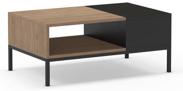 Konferenční stolek v černo-přírodní barvě 56x90 cm Cailin – Marckeric
