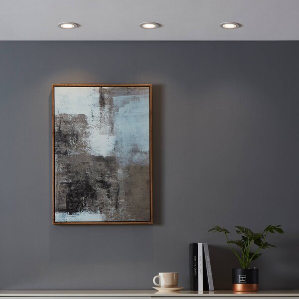 EGLO connect Smart LED svítidlo Carosso-Z, Ø 9 cm, bílé, stmívatelný, Bílá / opál, Obývací pokoj / jídelna, Hliník, Moderní