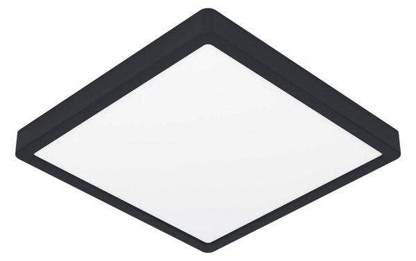 EGLO connect Smart LED přisazené svítidlo Fueva 6-Z, černé, 39 cm, stmívatelný, Černá, Obývací pokoj / jídelna, Plast, Moderní