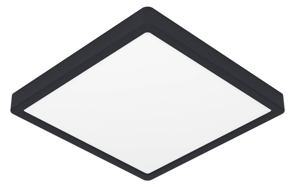 EGLO connect Smart LED přisazené svítidlo Fueva 6-Z, černé, 29 cm, stmívatelný, Černá, Obývací pokoj / jídelna, Plast, Moderní