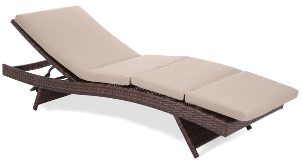 Zahradní lehátko Bora Bora Brown Mat / Brown Melange