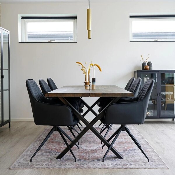 Nordic Living Oranžovo-modrý koberec Legaro 160 x 230 cm
