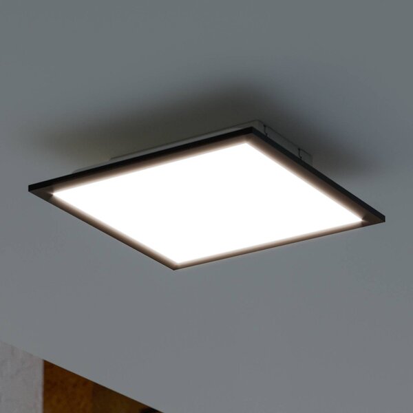 EGLO connect LED stropní svítidlo Moradillo-Z, černé, 29 cm, stmívatelný, Obývací pokoj / jídelna, kov, Moderní