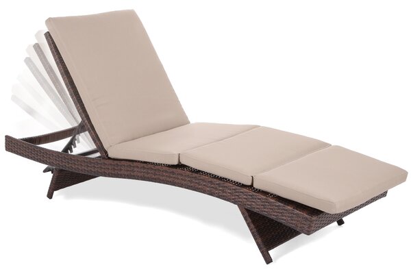 Zahradní lehátko Bora Bora Brown Mat / Brown Melange