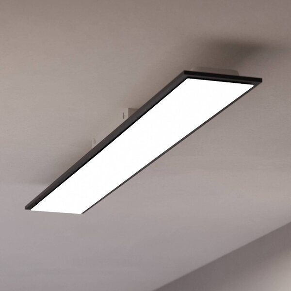 EGLO connect LED stropní svítidlo Moradillo-Z, černé, 14 cm, stmívatelný, Černá, Obývací pokoj / jídelna, kov, Moderní