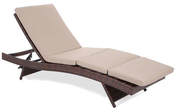 Zahradní lehátko Bora Bora Brown Mat / Brown Melange