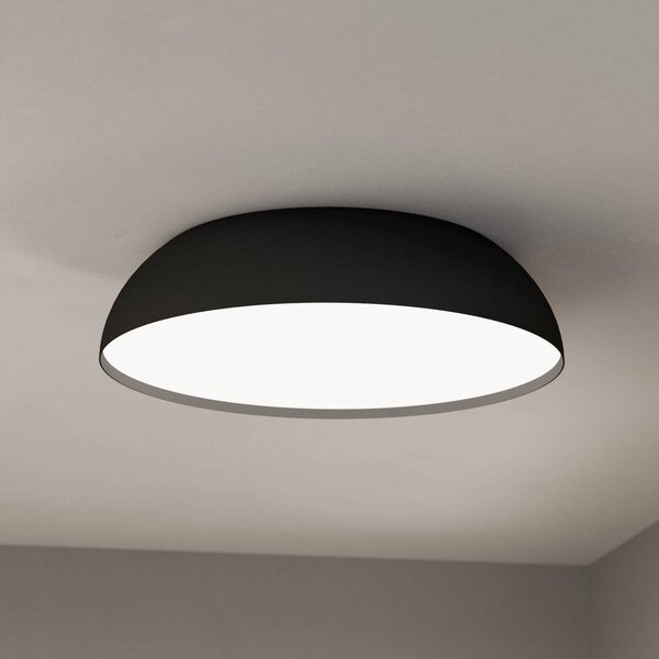 EGLO connect Smart LED stropní svítidlo Tollos-Z, Ø 55 cm, stmívatelný, Černá, Obývací pokoj / jídelna, Hliník, Moderní