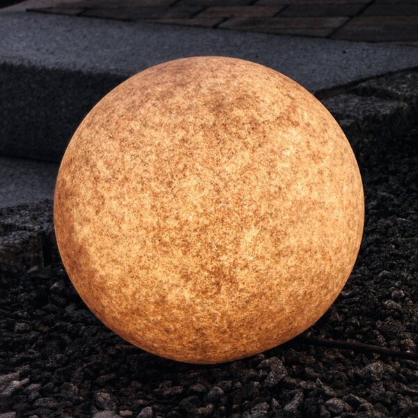 Heitronic Světlá dekorativní koule Mundan, 30 cm, terakota, Terakota, Plast, Moderní