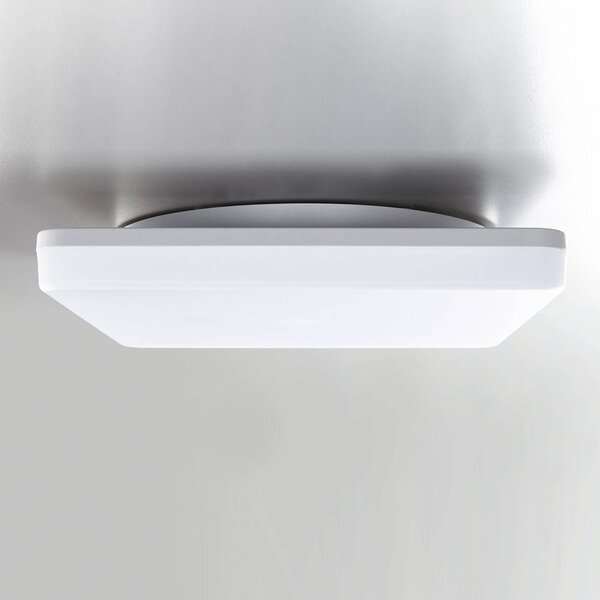 Heitronic LED stropní svítidlo Pronto, hranaté, 33 x cm, Bílá / opál, Plast, Moderní