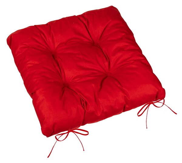 BELLATEX Sedák Adéla prošívaný Červená 40x40 cm