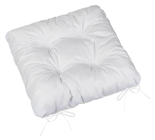 BELLATEX Sedák Adéla prošívaný Bílá 40x40 cm